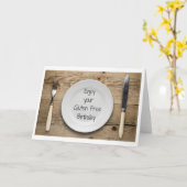 グルテおもしろいンフリー誕生日カード カード (黄色い花)