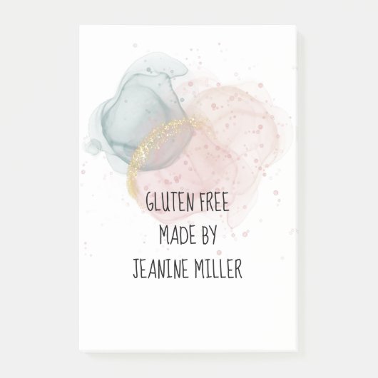 グルテパーソナライズされたンフリー粘着剤 ポストイット (正面)