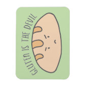 グルテンおもしろいはデビルグルテンフリー マグネット (縦)