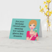 グルテンおもしろいフリー誕生日カード カード (黄色い花)