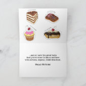 グルテンおもしろいフリー誕生日カード カード (内部)