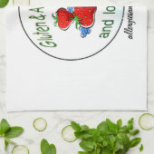 グルテンが付いている台所タオルおよびアレルギーはロゴを解放します キッチンタオル (折り畳み)