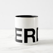 グルテンの自由なおたくのマグ ツートーンマグカップ (中央)