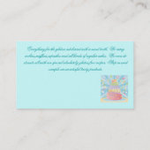 グルテンの自由な焼いた食品の名刺 名刺 (裏面)