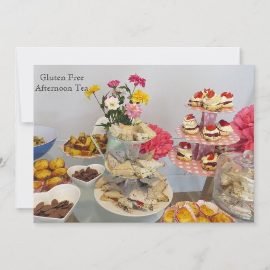 グルテンはパーティの招待状を解放します 招待状 (正面)