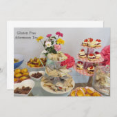 グルテンはパーティの招待状を解放します 招待状 (正面/裏面)