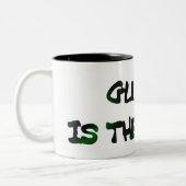 グルテンは敵のツートーン大きいマグです ツートーンマグカップ (左)