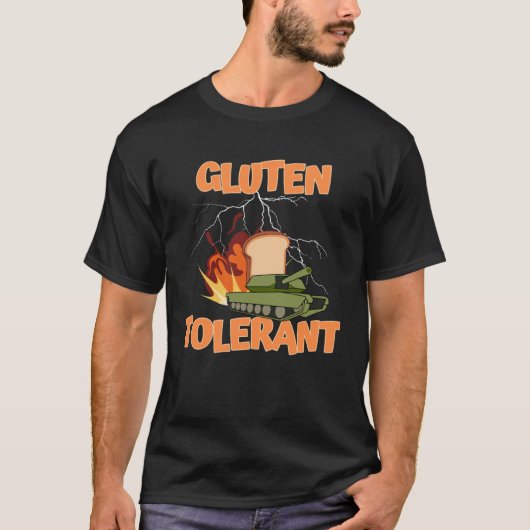 グルテントレラントなランダムユーモア Tシャツ (正面)
