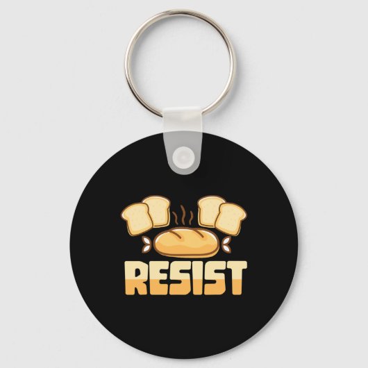 グルテンフリーに抵抗する キーホルダー (正面)