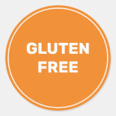 グルテンフリーのアレルギーセーフ料理 ラウンドシール (正面)