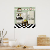 グルテンフリーのキッチングリーン ポスター (キッチン)