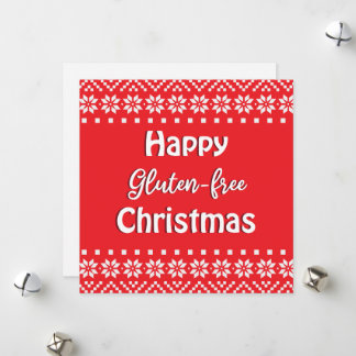 グルテンフリーのクリスマスおめでとう シーズンカード