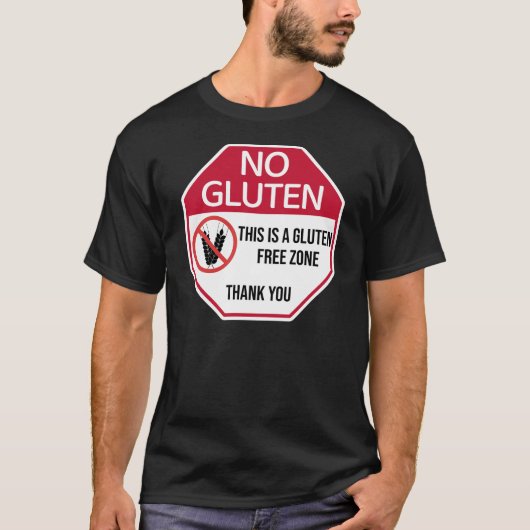 グルテンフリーのサイン Tシャツ (正面)