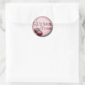 グルテンフリーのシール – さくらんぼ ラウンドシール (バッグ)