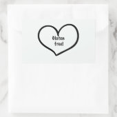 グルテンフリーのシール 長方形シール (バッグ)