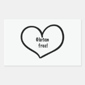 グルテンフリーのシール 長方形シール (正面)