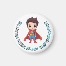 グルテンフリーは私のスーパーパワー – 漫画ヒーローセリアック マグネット