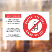 グルテンフリーアレルギーセーフレストランベーカリープロモーション ウィンドウサイン (シート2)