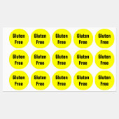 グルテンフリーセリアックフードレストランスクール ラベル (シート)