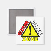 グルテンフリーゾーン(セリアック病 – 小麦アレルギー) マグネット (正面/裏面)