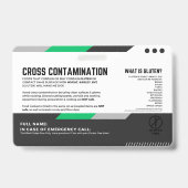 グルテンフリーダイニングレストラン安全カード バッジ (裏面)