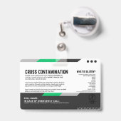 グルテンフリーダイニングレストラン安全カード バッジ (裏面（伸縮クリップ）)