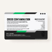 グルテンフリーダイニングレストラン安全カード バッジ (裏面)