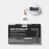 グルテンフリーダイニングレストラン安全カード バッジ (裏面（伸縮クリップ）)