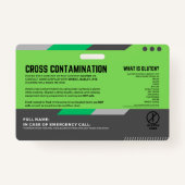 グルテンフリーダイニングレストラン安全カード バッジ (裏面)