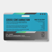 グルテンフリーダイニングレストラン安全カード バッジ (裏面)