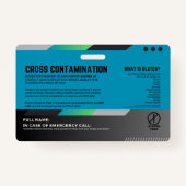 グルテンフリーダイニングレストラン安全カード バッジ (裏面)