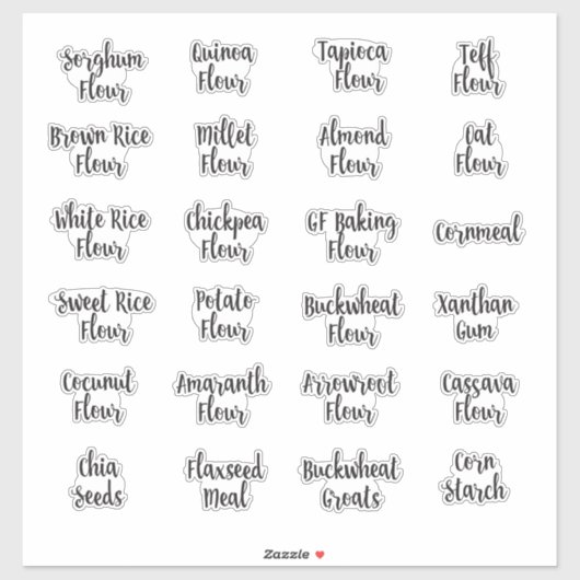 グルテンフリーベーキング食料貯蔵庫 シール (シート)