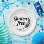 グルテンフリーメッセージ ペーパープレート (パーティー)