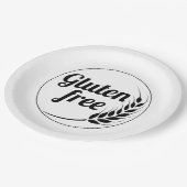 グルテンフリーメッセージ ペーパープレート (アングル)