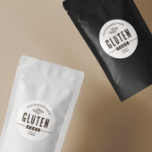 グルテンフリーモダンデザートベーカリー食品ラベル ラウンドシール