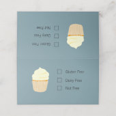 グルテンフリー折り畳みテーブル記号 プレイスカード (外部開封)