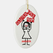 グルテンフリー母のクリスマス セラミックオーナメント (右)