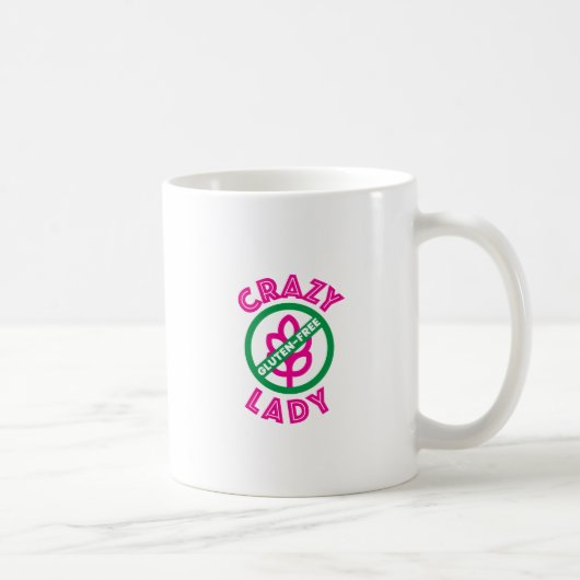 グルテンフリー狂いのレディ コーヒーマグカップ (右)