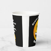 グルテンフリー笑顔の絵文字顔 紙コップ (右)