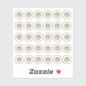 グルテンフリー結婚の座席表の食事の選択 シール (シート)