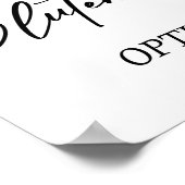 グルテンフリー結婚印刷可能な食品サイン ポスター (角)