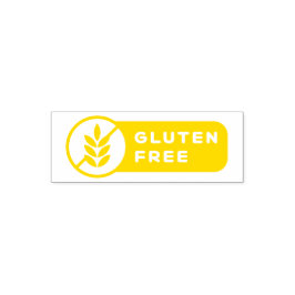 グルテンフリー食品アレルギーアイコン セルフインキングスタンプ