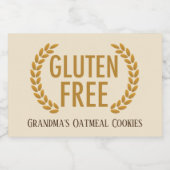 グルテンフリー食品アレル警告ギーのカスタム小麦フリー フードラベル (シングルラベル)