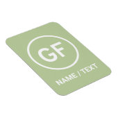 グルテンフリー食品ロゴ用GFブランディング パーソナライズされた マグネット (右側)