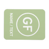 グルテンフリー食品ロゴ用GFブランディング パーソナライズされた マグネット (横)