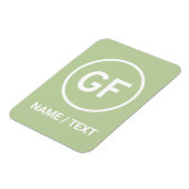 グルテンフリー食品ロゴ用GFブランディング パーソナライズされた マグネット (左側)