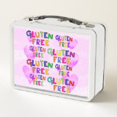 グルテンフリー、ランチボックス食品の安全性 メタルランチボックス (裏面)