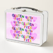 グルテンフリー、ランチボックス食品の安全性 メタルランチボックス (正面)