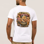 グルテン解放軍Tシャツ - グルテン自由！ Tシャツ (裏面)
