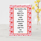 グルテン・乳製品・糖・大豆・炭水化物 フリー 面白いバレンタインデー カード (黄色い花)